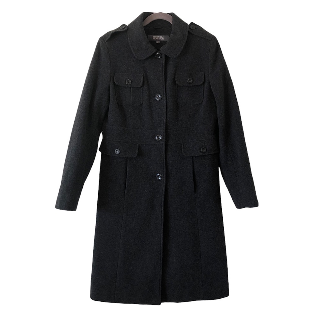 Kenneth Cole Reaction Black/Charcoal color Coat